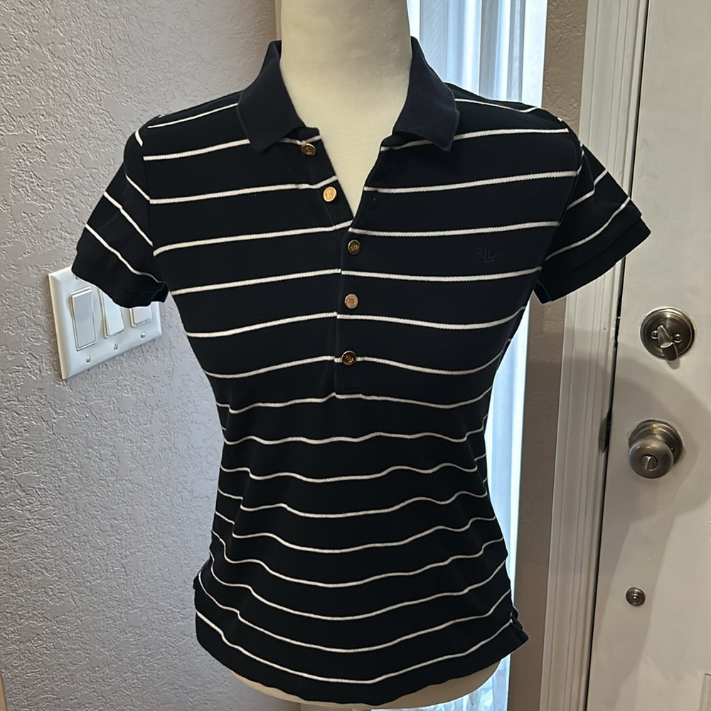 Ralph Lauren Polo Navy and White stripe